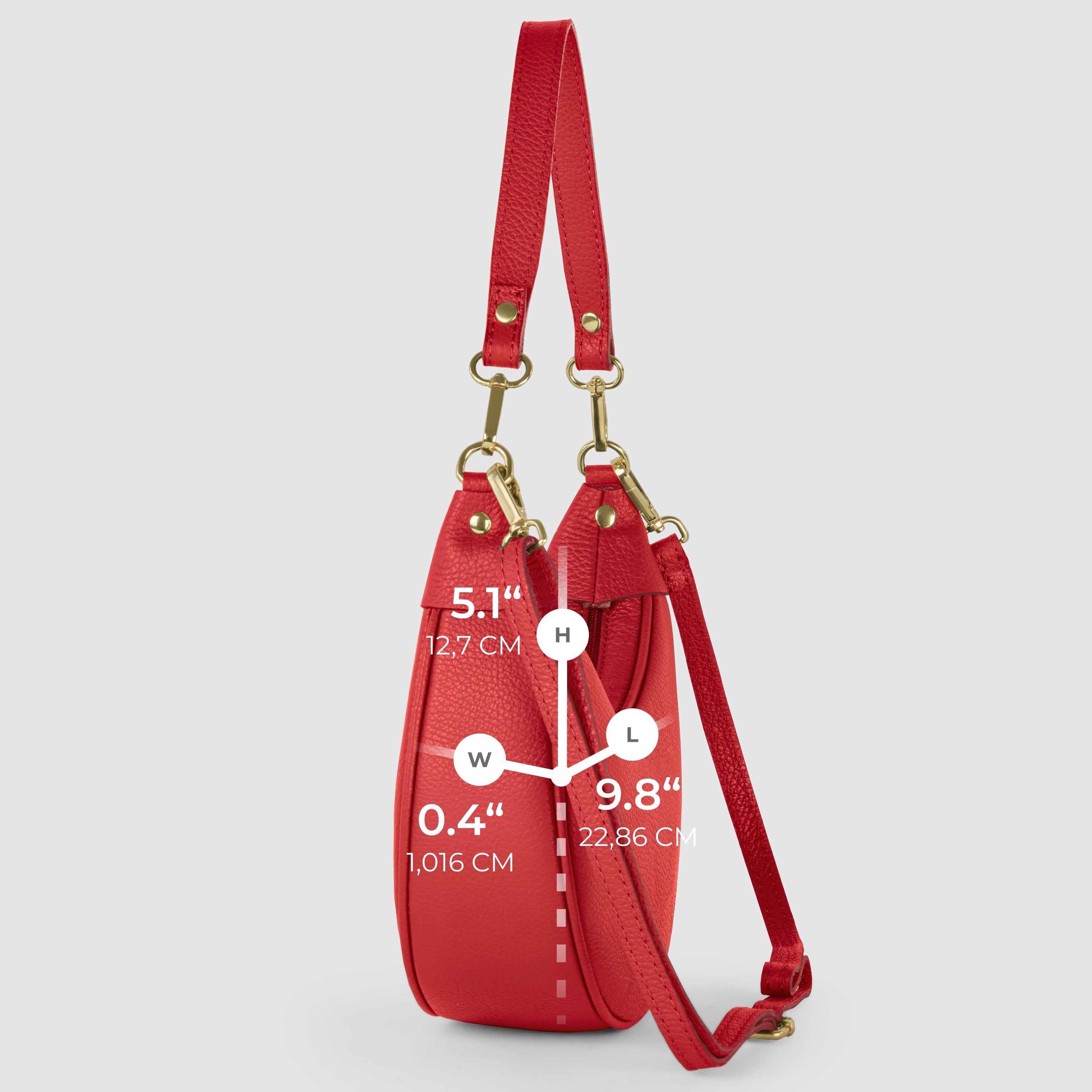 Calf Leather Shoulder Bag