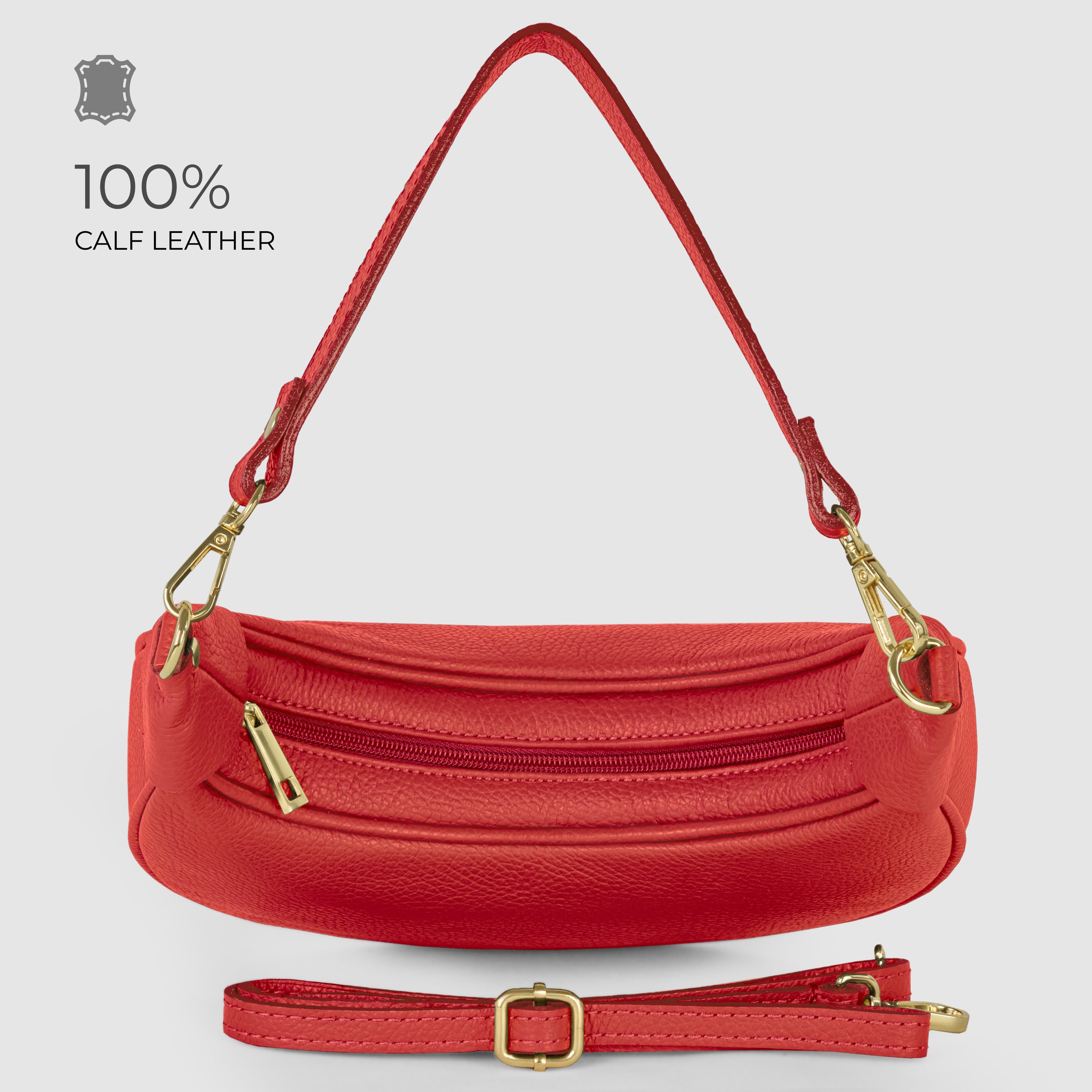 Calf Leather Shoulder Bag