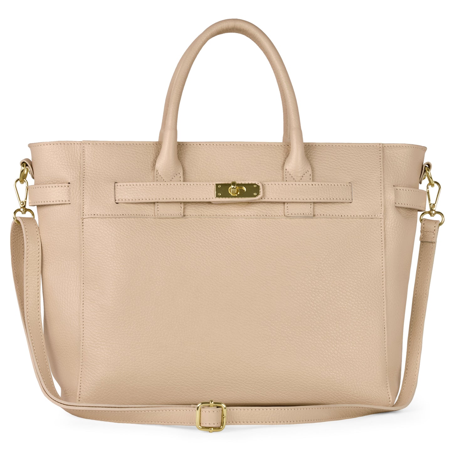 Italian Genuine Calf Leather Top-Handle Bag 233233