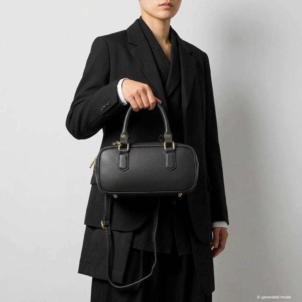 Italian Full-Grain Leather Top-Handle Bag | Venezia