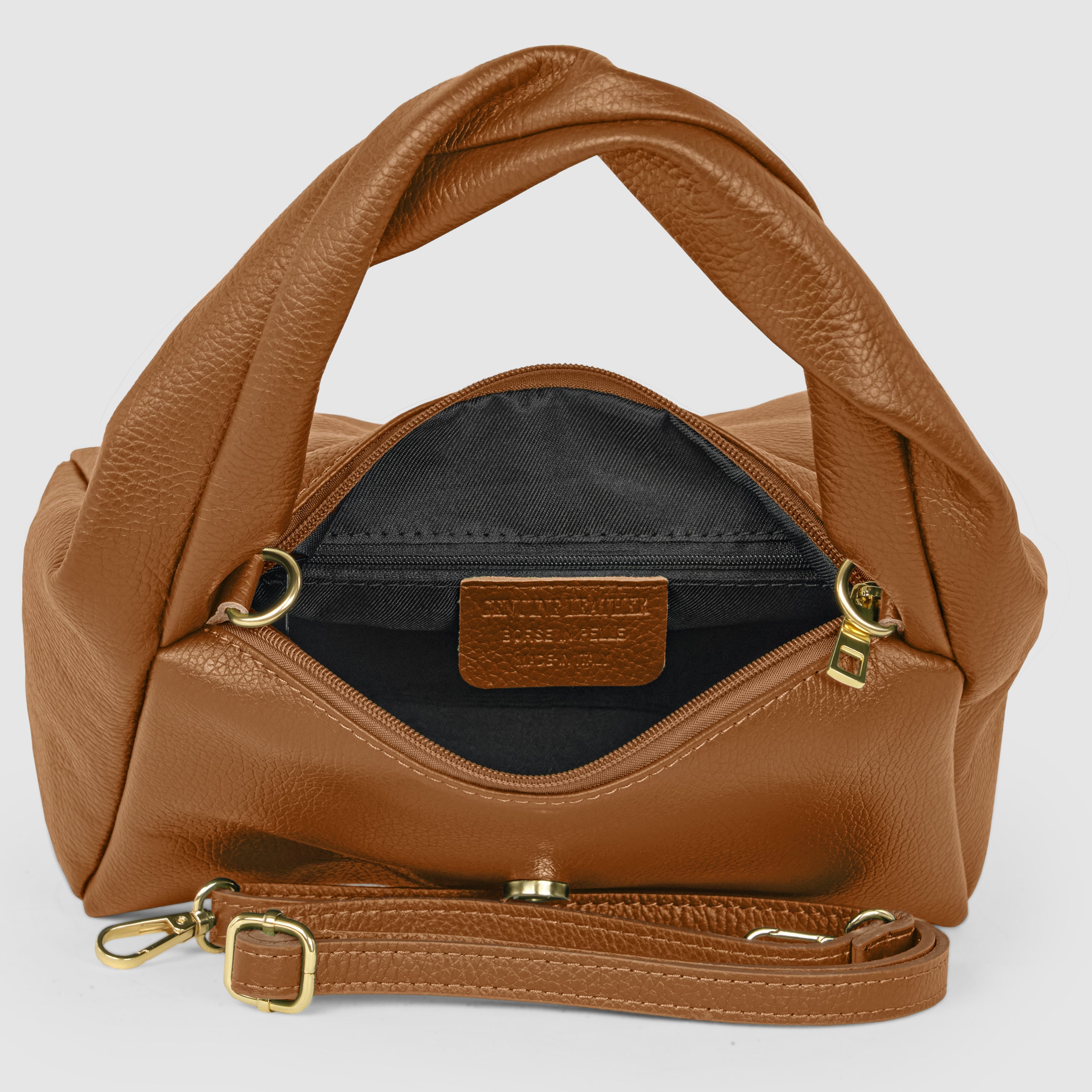 Calf Leather Top-Handle Bag