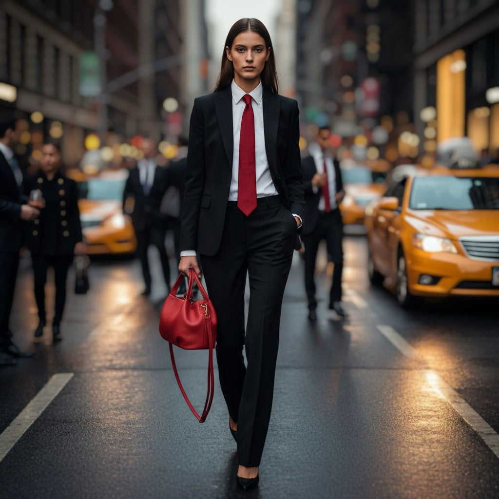 Italian Genuine Calf Leather Top-Handle Bag 322055