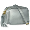 Metallic Calf Leather Crossbody Bag