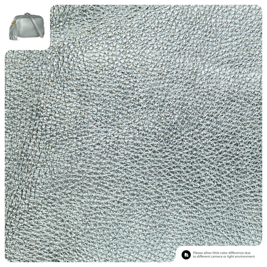 Metallic Calf Leather Crossbody Bag