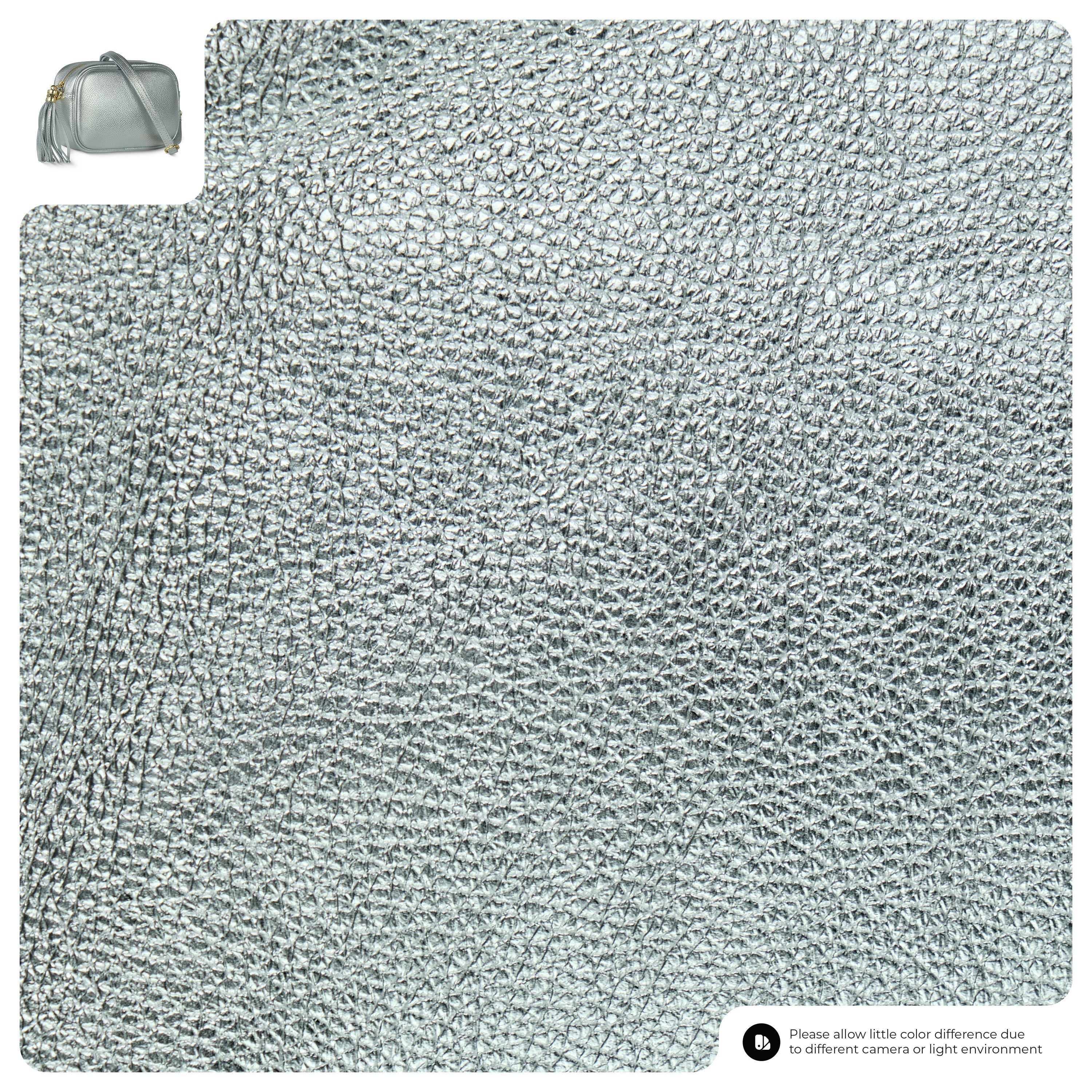 Metallic Calf Leather Crossbody Bag