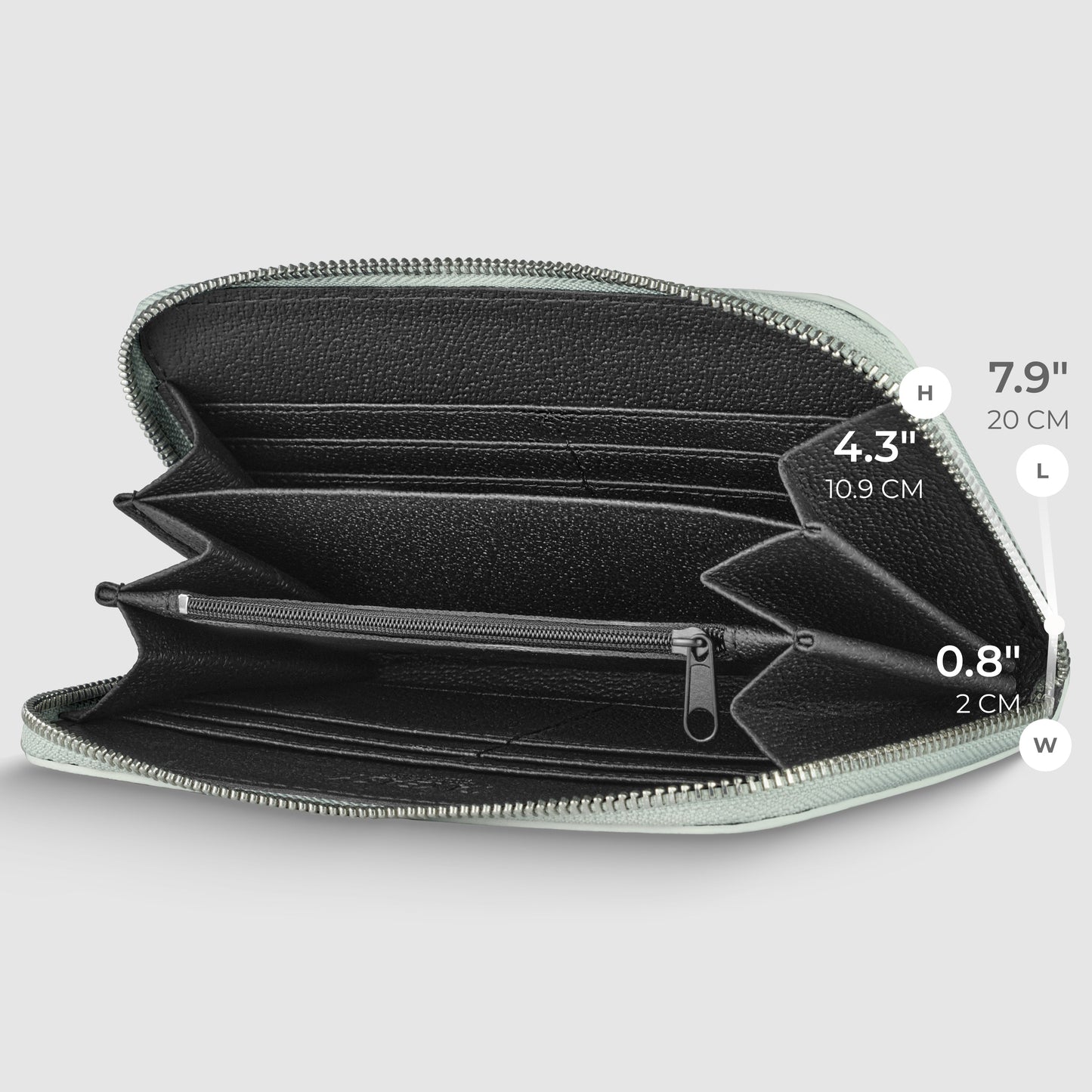 Italian Metallic Full-Grain Leather Wallet | Udine