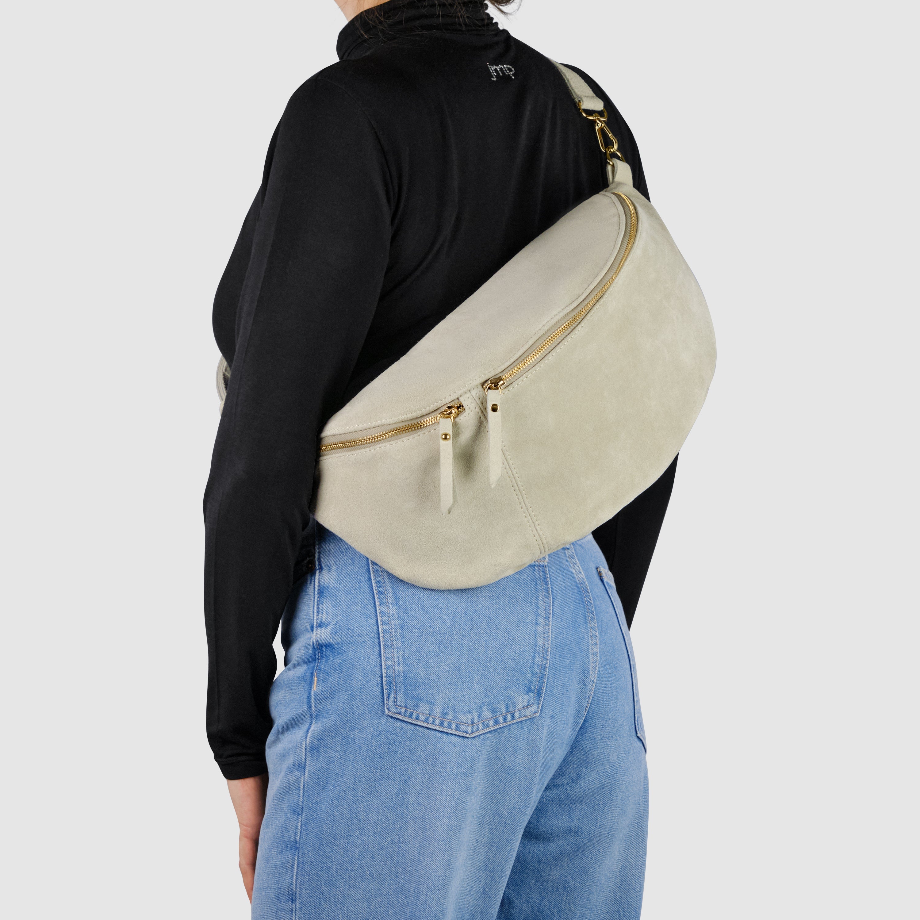 Suede Leather Crossbody Bag