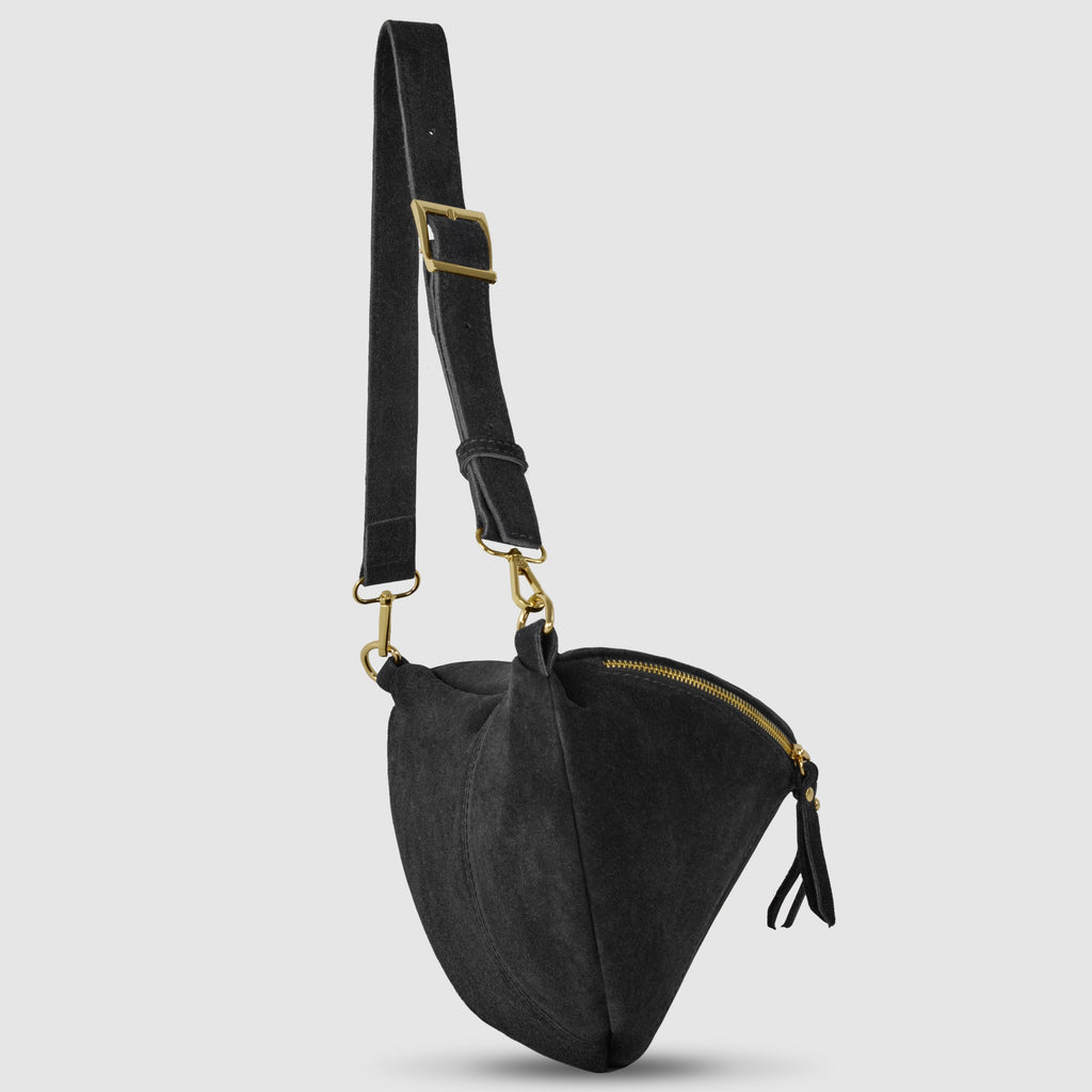 Suede Leather Crossbody Bag