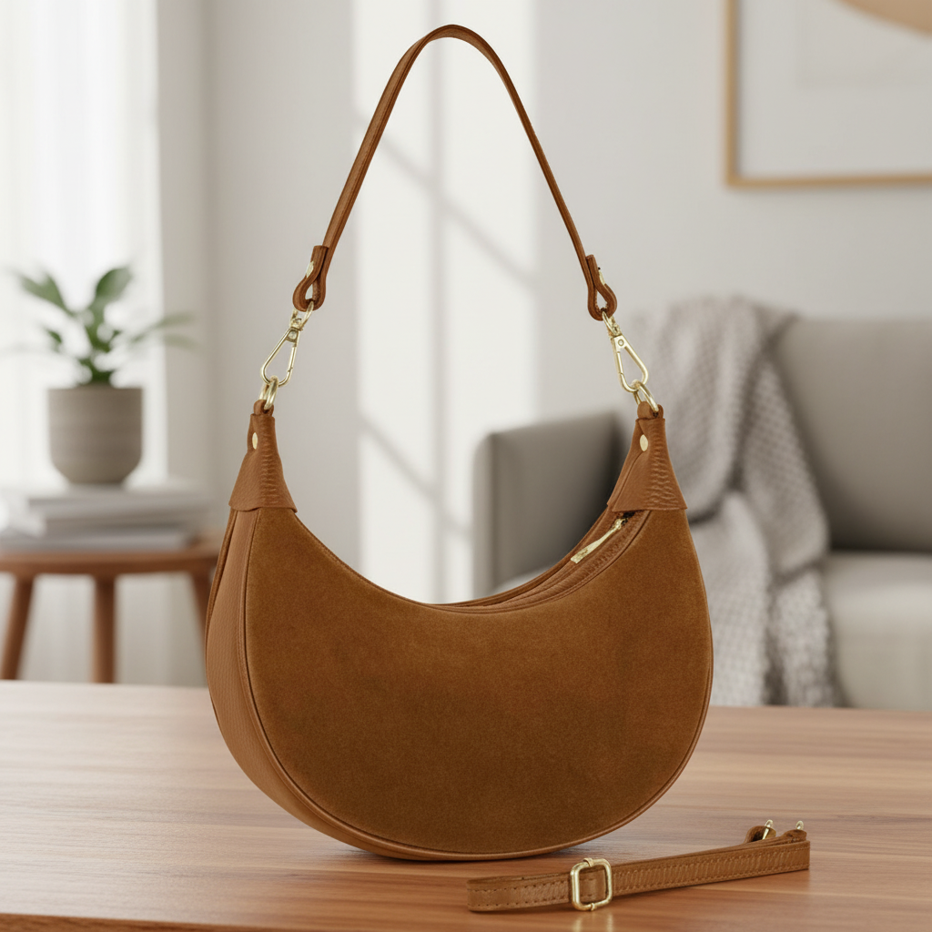 Suede Leather Shoulder Bag