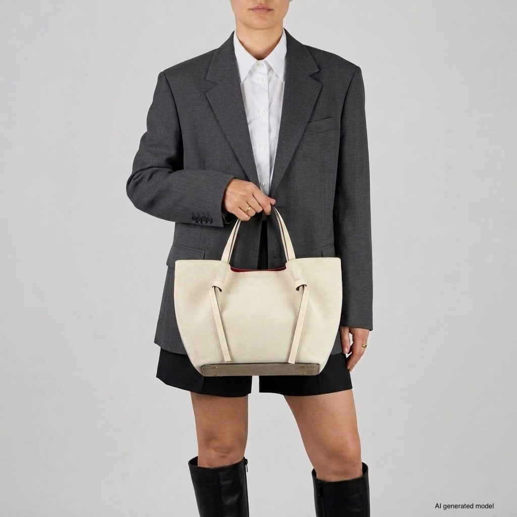 Italian Genuine Suede Tote Bag 292730