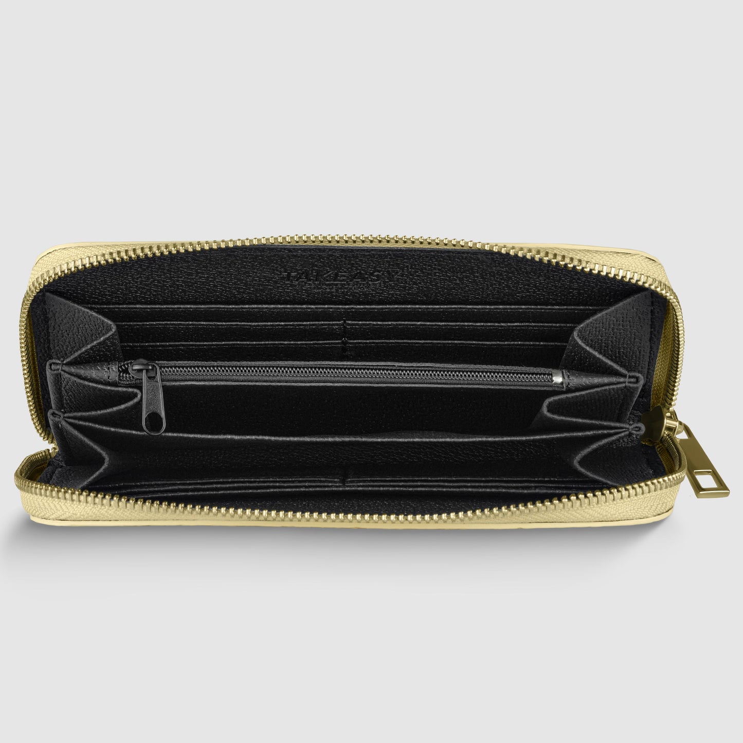Italian Genuine Woven-Embossed Metallic Suede Wallet | Trento