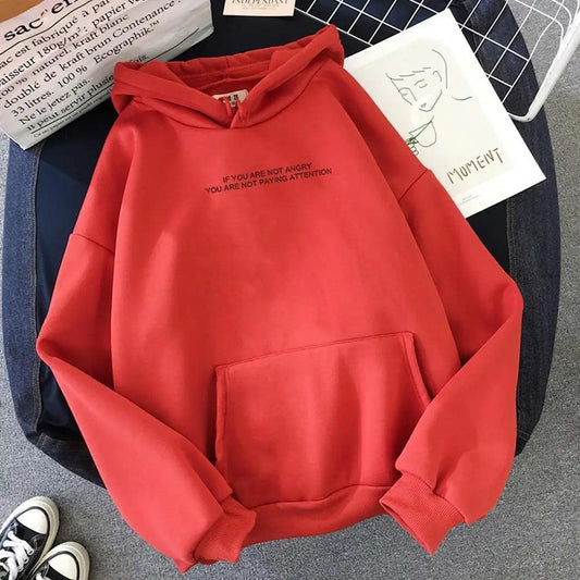 Teens Girls Funny Letter Oversized Hoodies Women Sweatshirts Hooded Sweats Long Sleeve Autumn Warm Women's Clothing Letter Slogan Printed Oversized Hoodies Autumn Black Tops Streetwear Stevvex