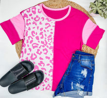 Load image into Gallery viewer, RTS: Leopard Hot Pink Colorblock-
