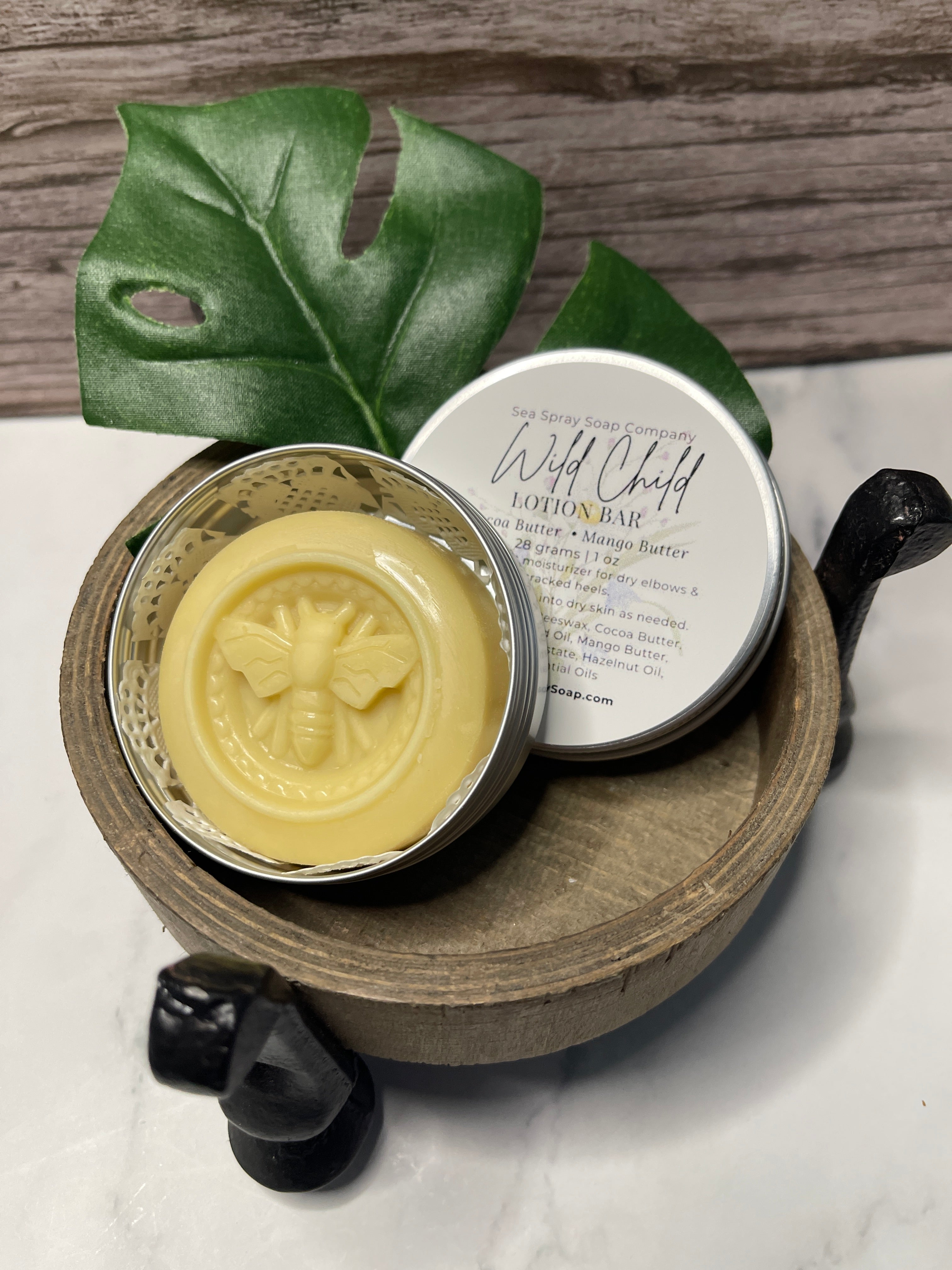 Solid Lotion Bars + Tin