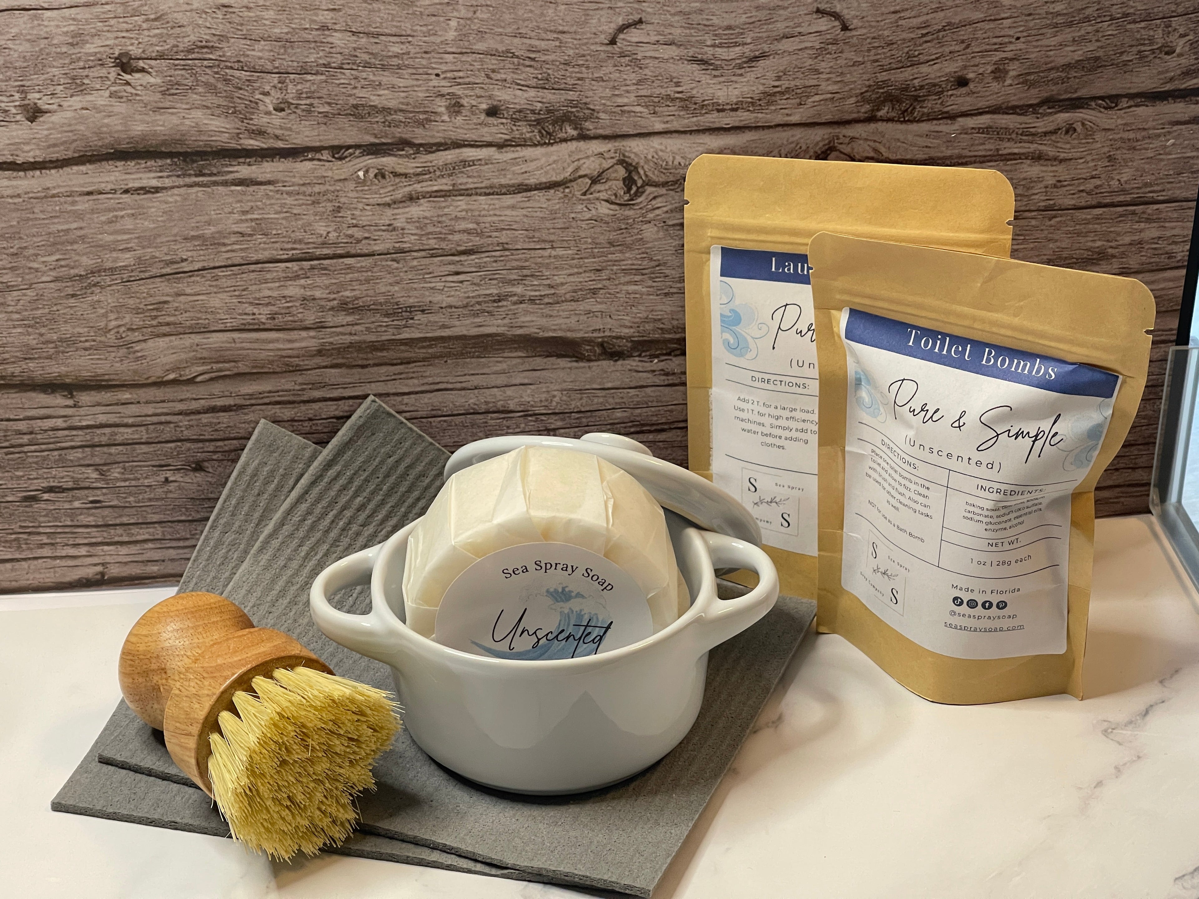 Zero Waste Essentials Starter Bundle - Complete Home Cleaning Kit