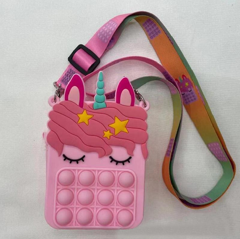 Kids 🦄 Unicorn Bubble Popper Purses RTS