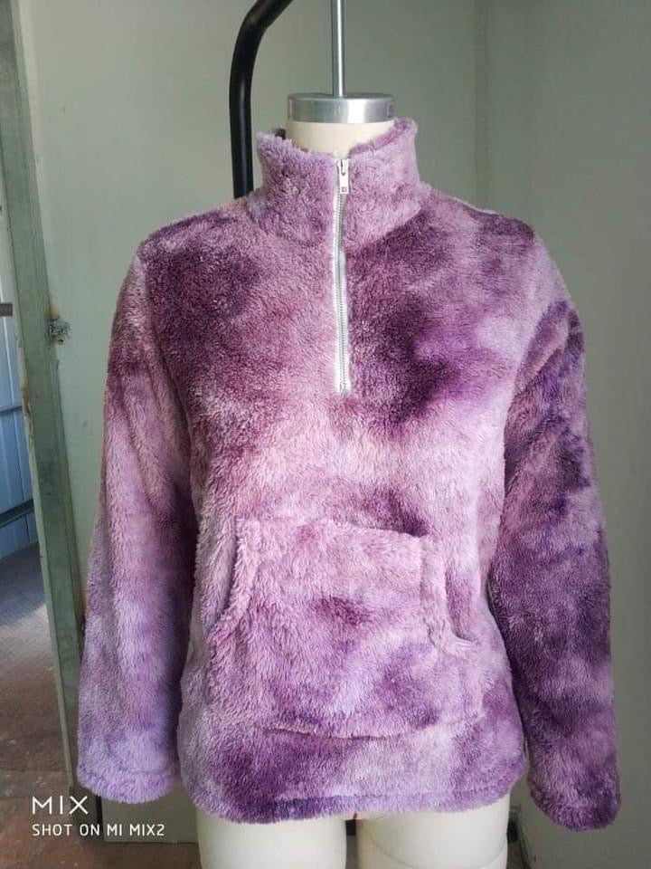 Tie dye Sherpa Pullover RTS