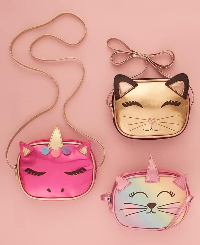 Girls animal critter crossbody purses