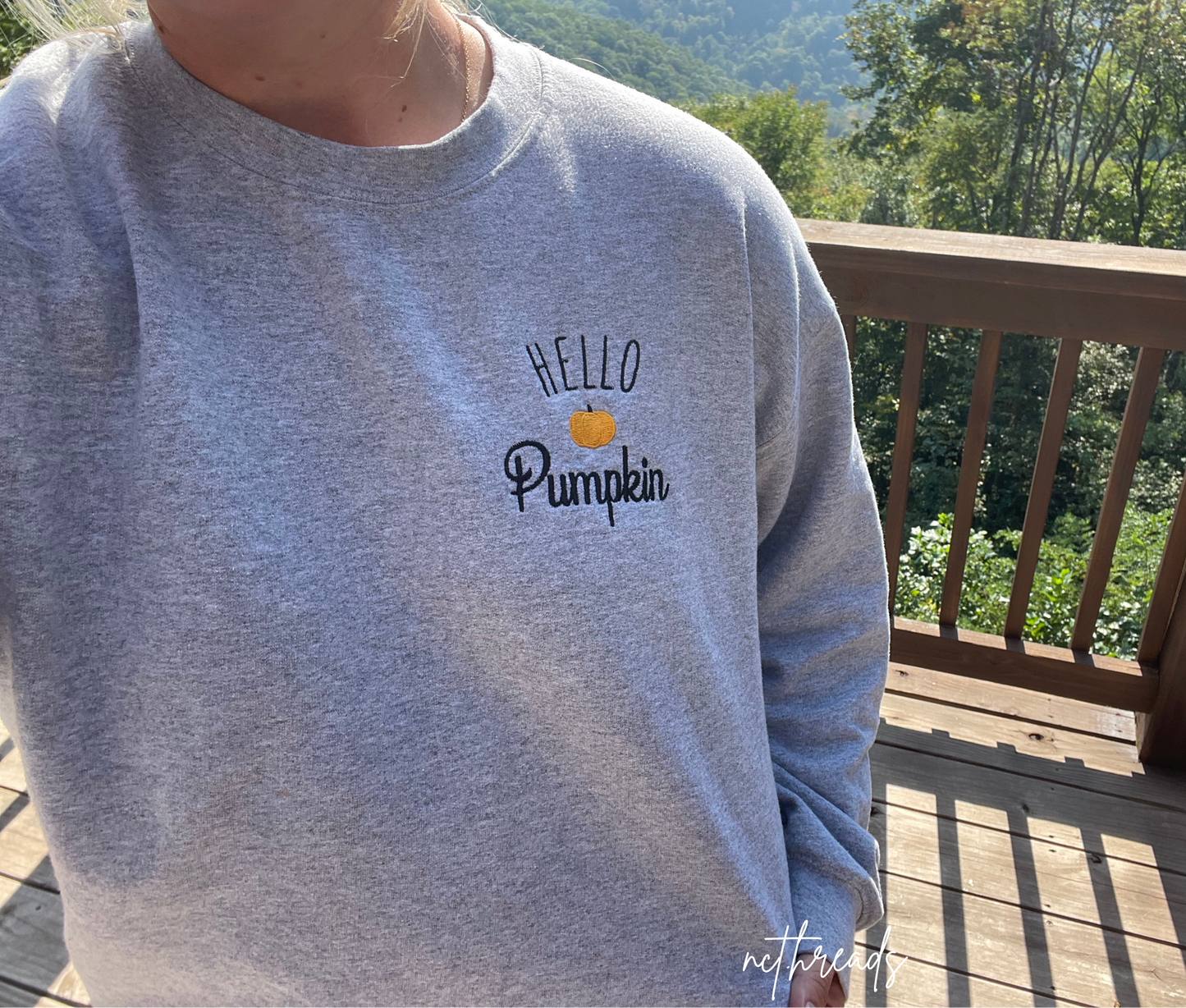 Hello Pumpkin-Embroidered PRE-ORDER