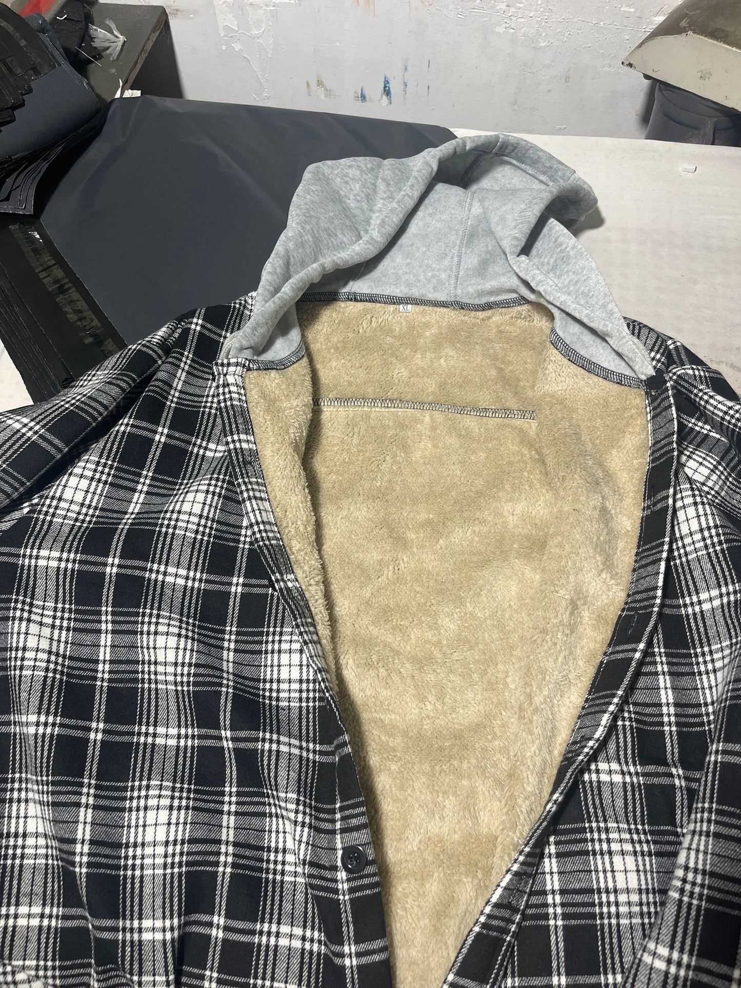Men's Hooded Lined Plaid Preorder