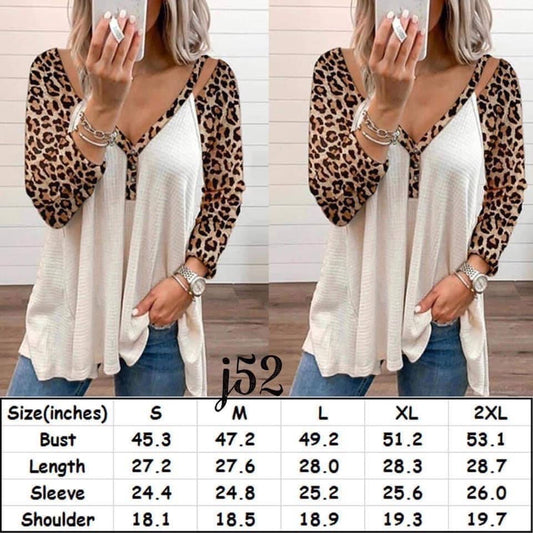 Waffle Knit Leopard Shirt RTS