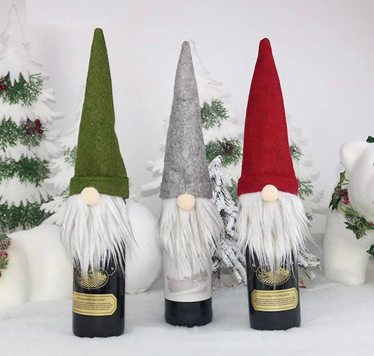 WINE BOTTLE GNOME TOPPERS RTS