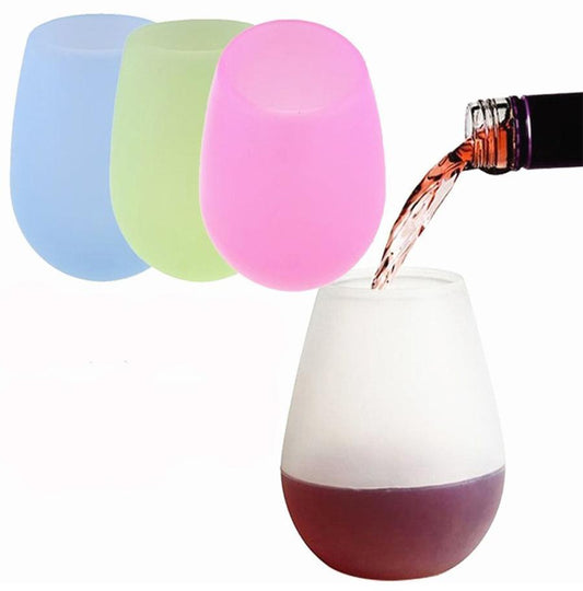 Silicone Stemless Wine Tumbler Cups RTS Bee U-Nique Fashions