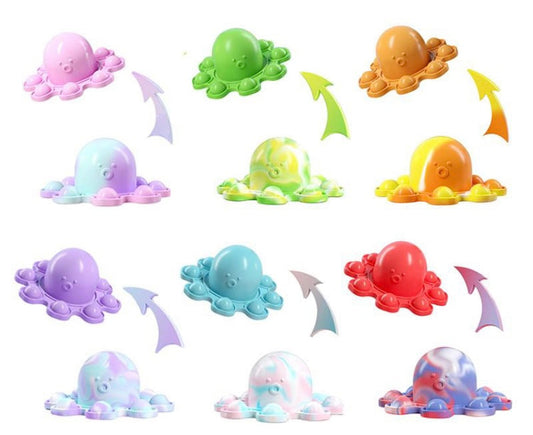Octopus Emotions Sensory Bubble Pop Keychains RTS Bee U-Nique Fashions
