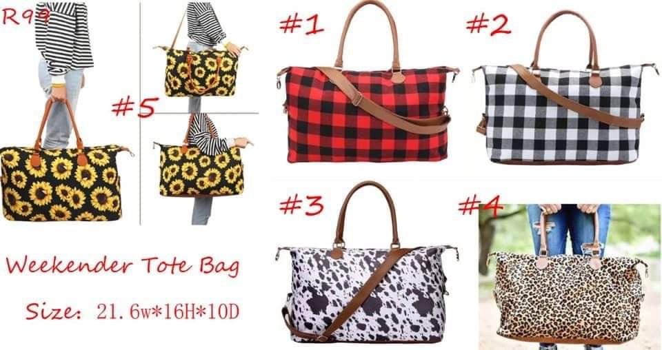 Weekender Tote Bags With Shoulder Strap RTS