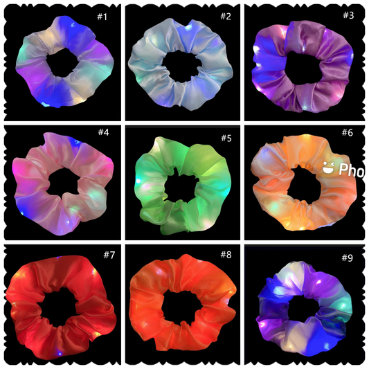 LED LUMINOUS LIGHT UP SCRUNCHIES RTS