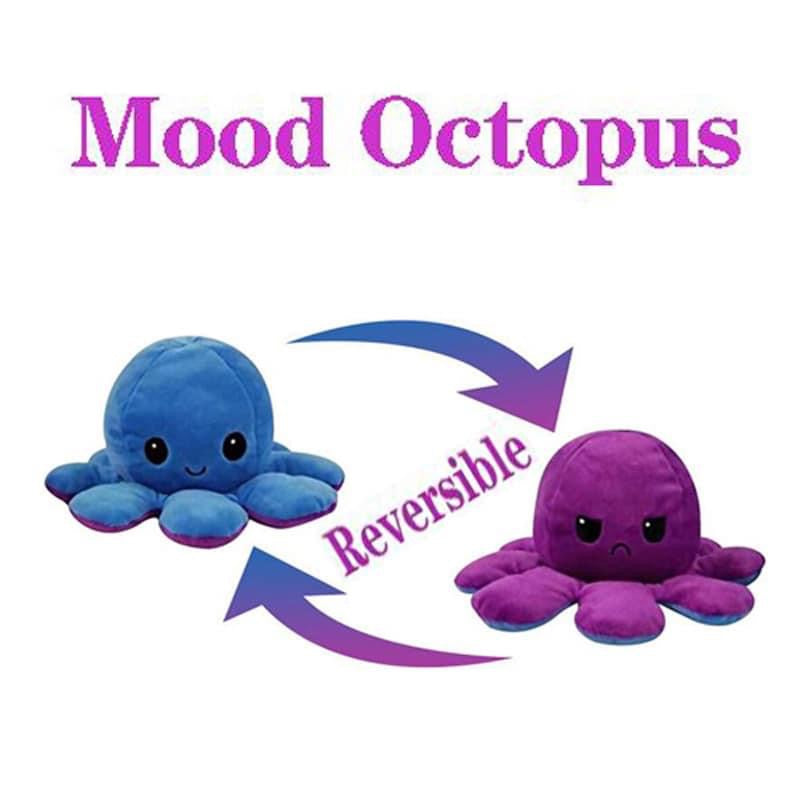Reversible Mood Octopus Plush RTS