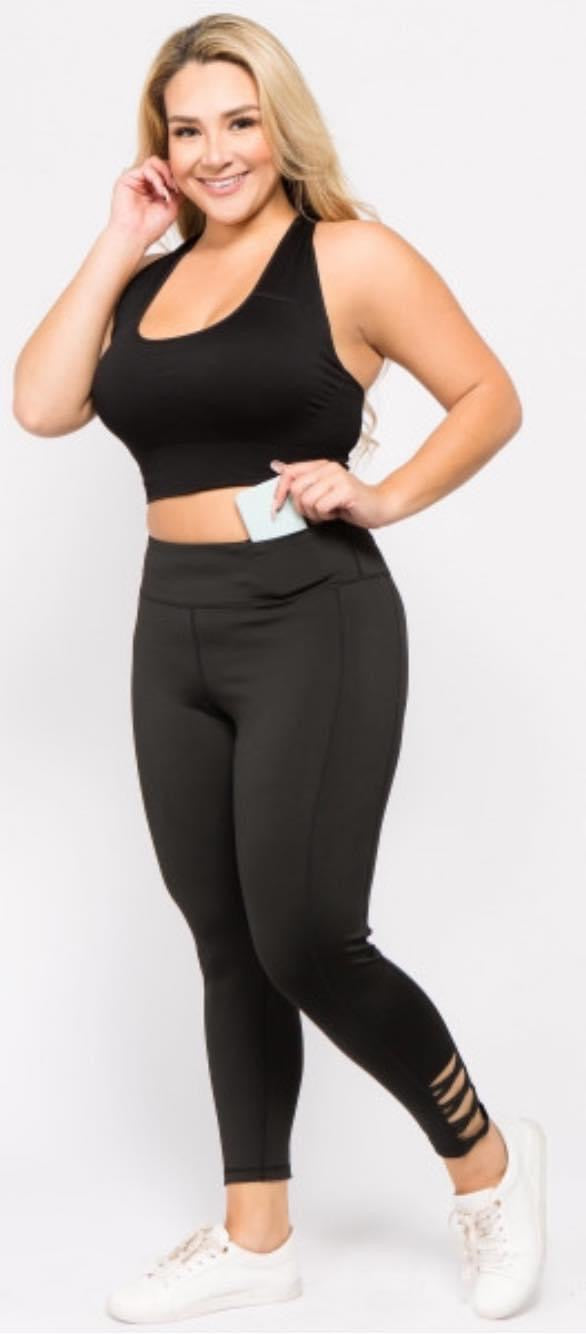 Women’s Active Criss Cross Plus Size Leggings