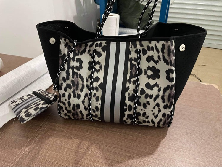 Neoprene Tote & Matching Wristlets RTS