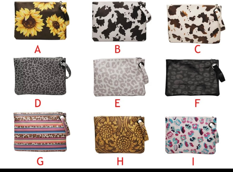 Large Clutch Wristlets RTS