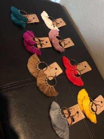 Tassel fan earrings RTS