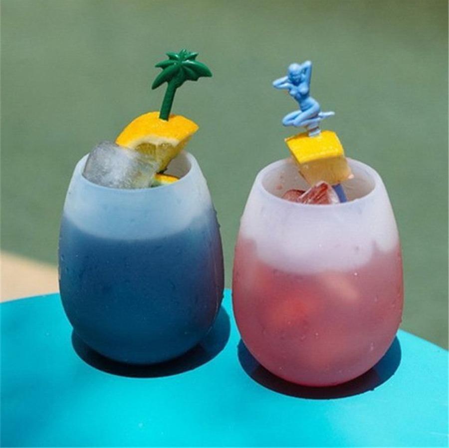 Silicone Stemless Wine Tumbler Cups RTS