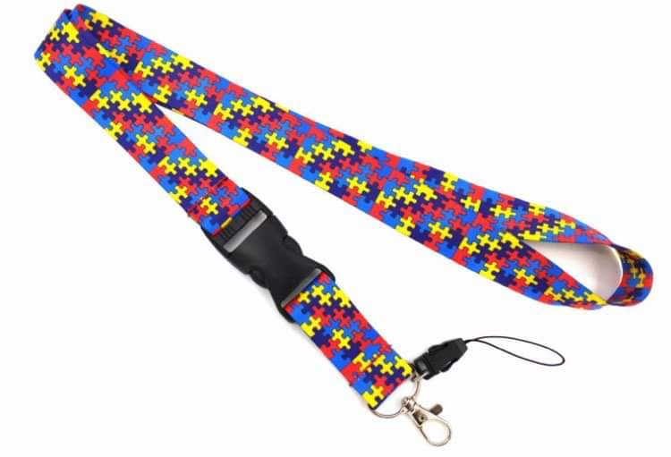 Lanyards Pink Nike Adidas Autism  RTS