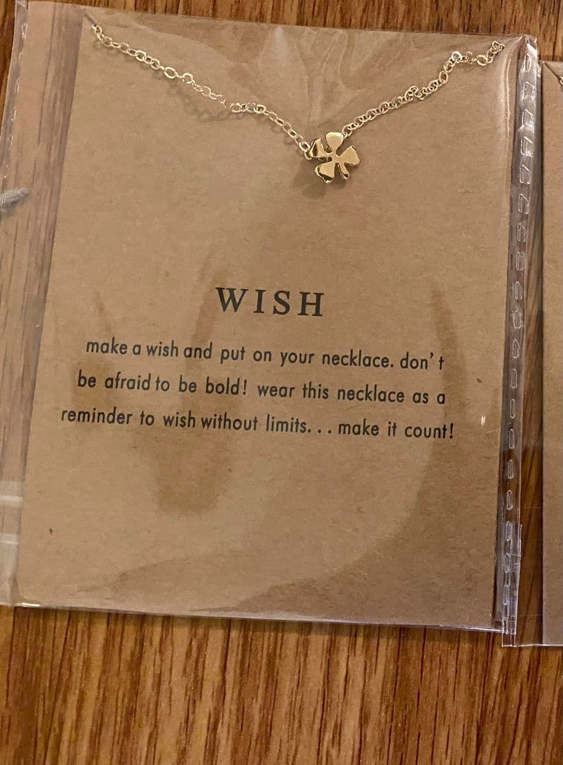 Make a Wish Necklaces RTS