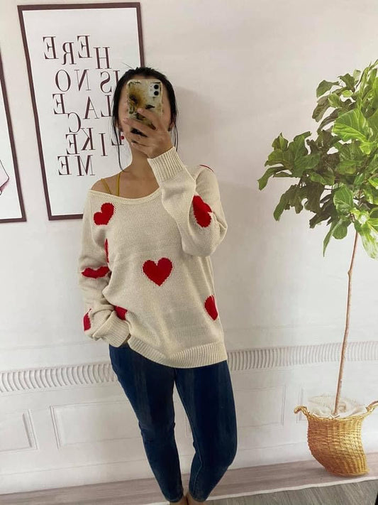 Heart Valentines Sweater RTS
