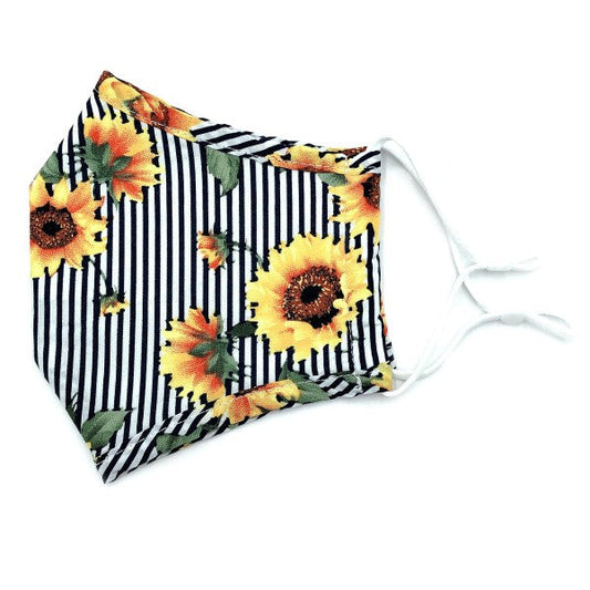 Sunflower Print Cloth Fashion Mask RTS
