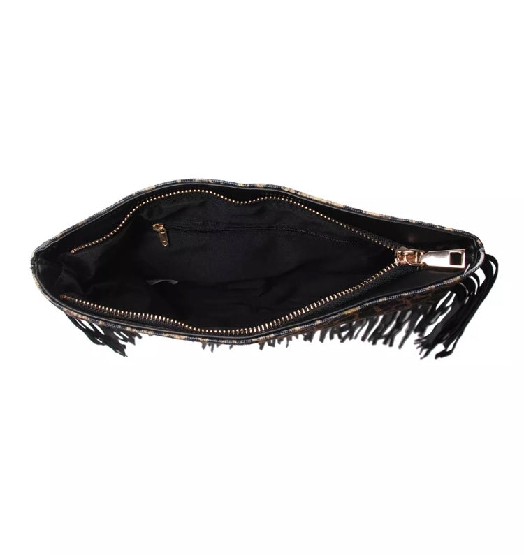 LEOPARD FRINGE BAGS RTS