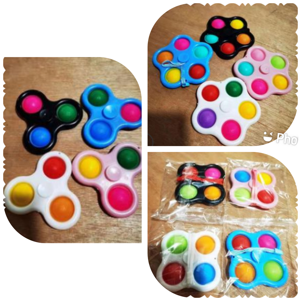 Fidget spinners bubble pop sensory toys RTS
