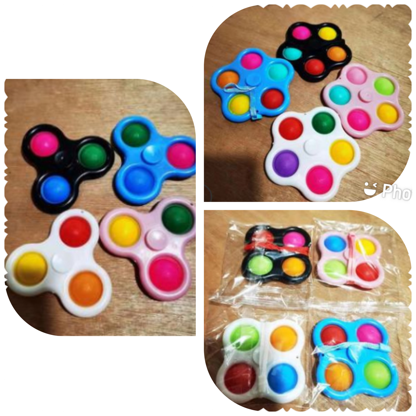 Fidget spinners bubble pop sensory toys RTS Bee U-Nique Fashions