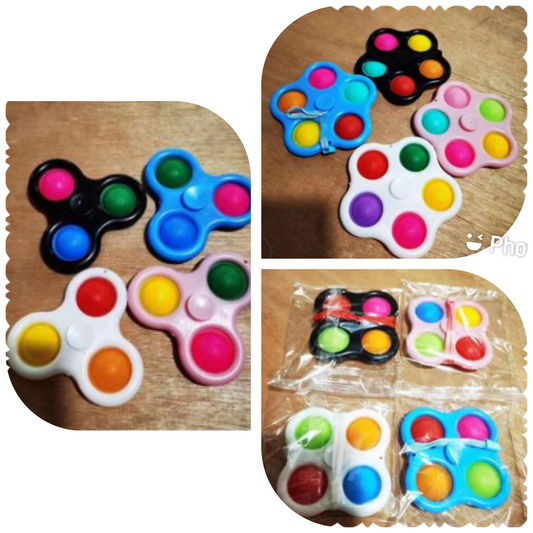 Fidget spinners bubble pop sensory toys RTS