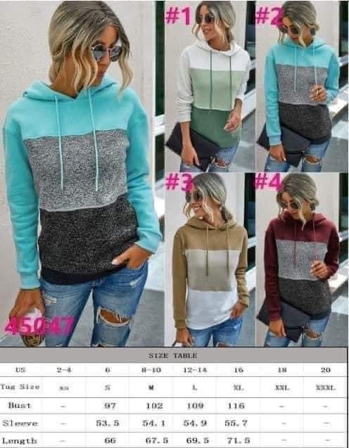 Striped Sweatshirt Hoodie RTS