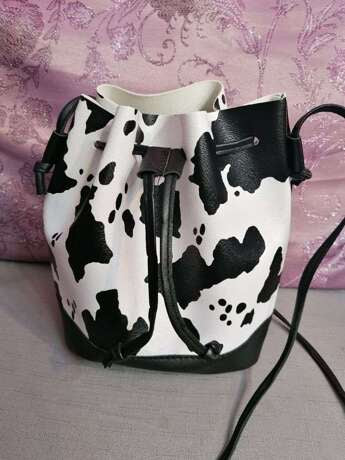 Mommy & Me Cow Print Bucket Bag Purses RTS