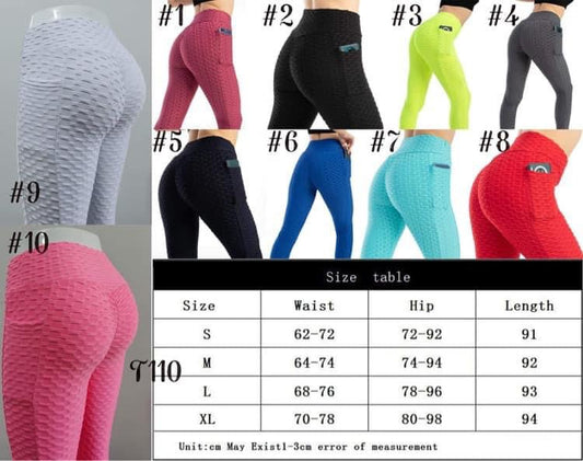 Tik Tok  Butt Enhancing Leggings POCKETS RTS
