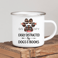 Dogs And Books Enamel Mug Mug