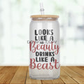 Drinks Like A Beast Glass Can