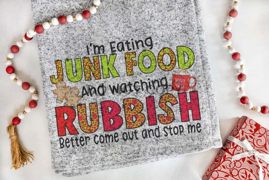 Eating Junk Food Blanket Blanket